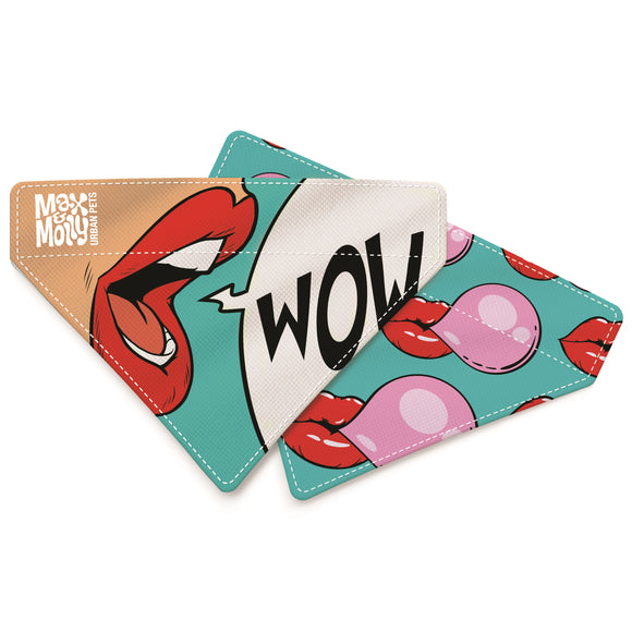 Max&Molly Missy Pop Reversible Bandana – Double-Sided Small Size, Vibrant Design