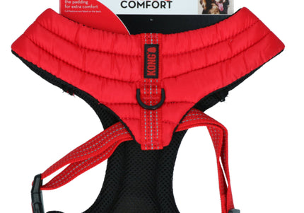 KONG Comfort Harness – Lightweight Breathable Red Harness, Large Size, Ergonomic Design