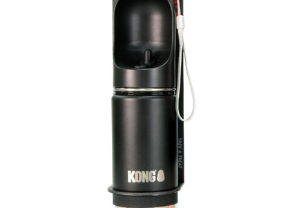 KONG Trek & Treat Bottle 295ml – Portable Water Bottle with Built-In Treat Compartment