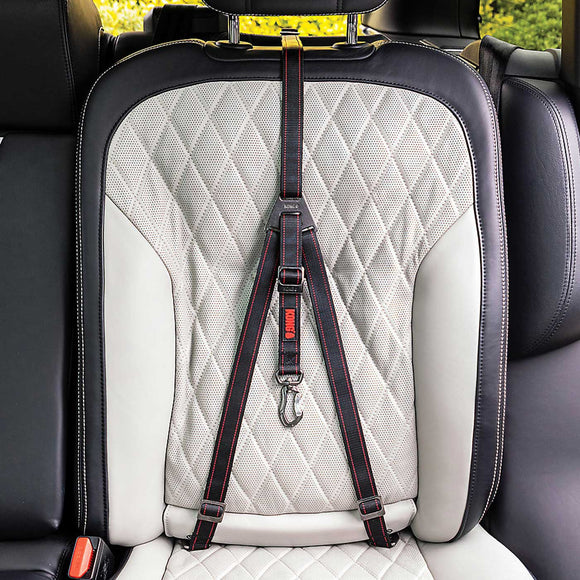 KONG Travel Ultimate Safety Tether – Three-Point Adjustable Car Belt with ISOFIX Compatibility