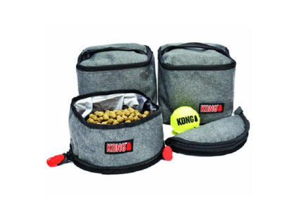 KONG Travel Bag 5in1 – Versatile Organizer with Two Bowls and Two Storage Containers
