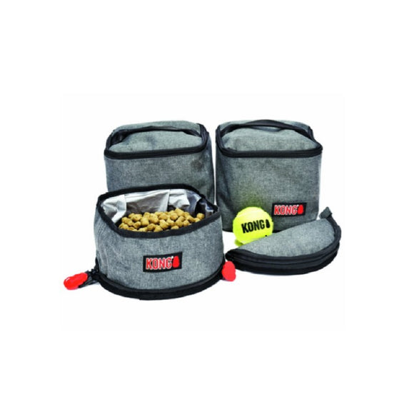 KONG Travel Bag 5in1 – Versatile Organizer with Two Bowls and Two Storage Containers