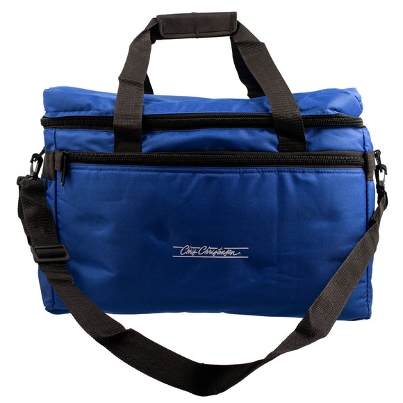 Chris Christensen Kool Dry Bag – Blue Storage Carrier for Hairdryer and Grooming Accessories