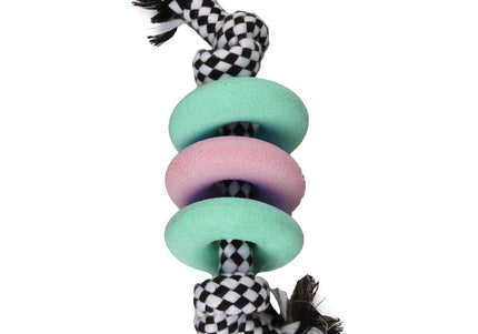 Flamingo Puppy Rings – Soft Chew Toy Set with Durable Textured Design for Playtime