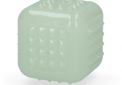 2 Glow Tear the Square 6.5cm – Fluorescent Treat Cube Dog Toy, Durable Glowing Design