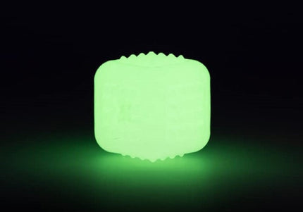 2 Glow Tear the Square 6.5cm – Fluorescent Treat Cube Dog Toy, Durable Glowing Design