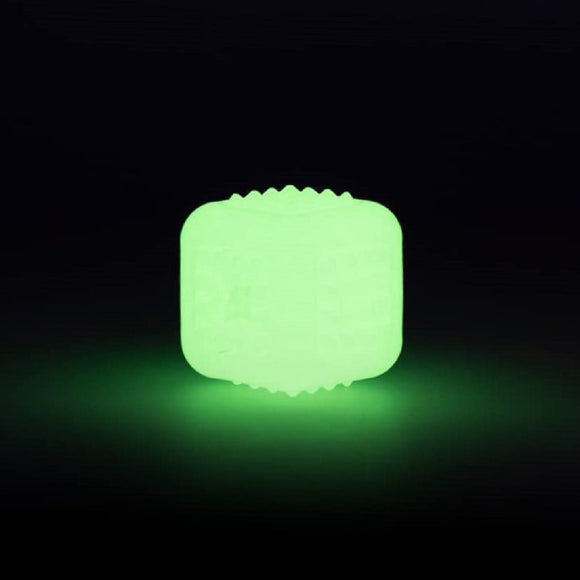 2 Glow Tear the Square 6.5cm – Fluorescent Treat Cube Dog Toy, Durable Glowing Design
