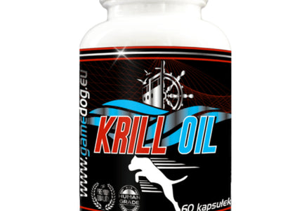Game Dog Krill Oil Capsules – Omega-Rich Supplement with DHA and EPA, 60 Count