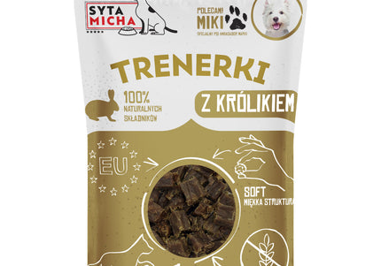 Syta Micha Rabbit Training Treats – Low-Calorie Mono-Protein Bites, 80g
