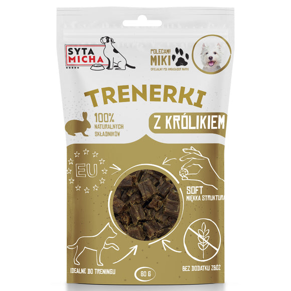 Syta Micha Rabbit Training Treats – Low-Calorie Mono-Protein Bites, 80g