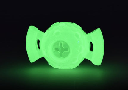 Glow Treat Ball on Call 15cm – Fluorescent Interactive Ball with Handles, Durable Treat Dispenser