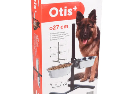 Flamingo Otis Food Stand – Medium Elevated Dog Bowls with Stable Non-Slip Base