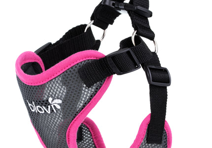 Blovi Air Flow Dog Harness Pink L – Lightweight, Breathable, Pressure-Free Design