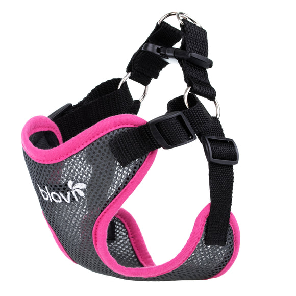 Blovi Air Flow Dog Harness Pink L – Lightweight, Breathable, Pressure-Free Design
