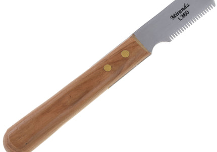 Miranda Classic Trimmer – Medium Left-Handed Grooming Tool with Wooden Handle, Professional Quality