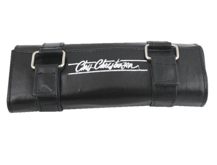 Chris Christensen Leather Stripping Knife Roll – Premium Case Holds Four Trimmers Securely