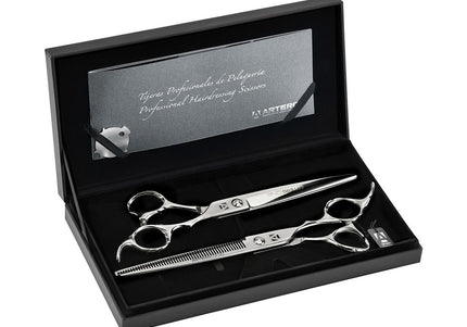 Artero One 7" Grooming Scissors Set – Precision Cutting and 7.5" 50-Tooth Thinner
