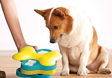 Nina Ottosson Dog Tornado Puzzle – Interactive Rotating Treat Game, Level 2 Challenge