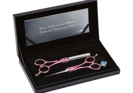 Artero Symetric 5.5" Scissor and Thinning Set – Colored Black Handles, Precision Grooming Tools