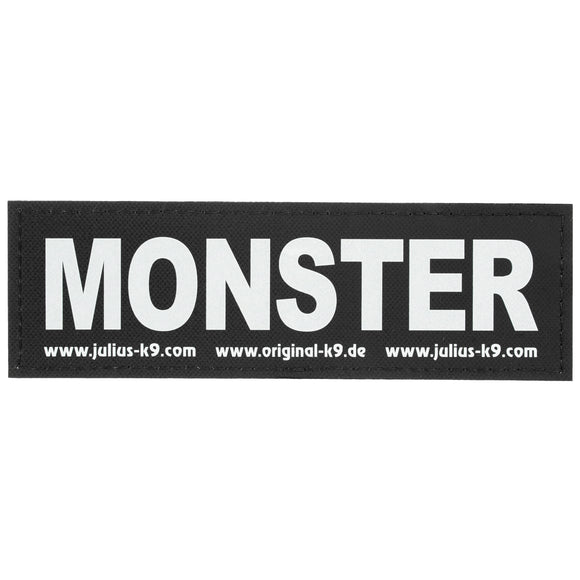 Julius-K9 Monster Patch Set – Large Velcro Attachment, 2 Pieces, Custom Harness Accessory