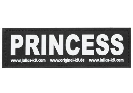 Julius-K9 Princess Patch Set – Large Velcro Attachment, 2 Pieces, Harness Accessory