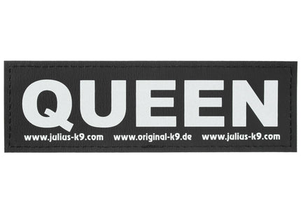 Julius-K9 Queen Patch Set – Large Velcro Attachments, 2 Pieces, Durable Design