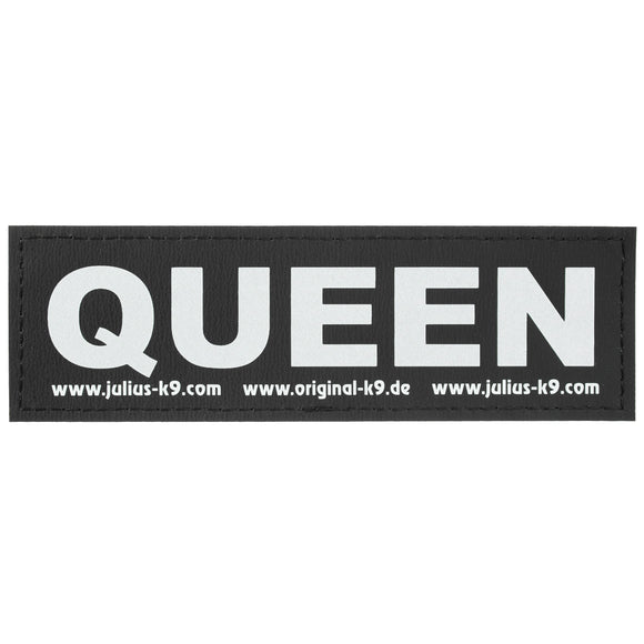 Julius-K9 Queen Patch Set – Large Velcro Attachments, 2 Pieces, Durable Design