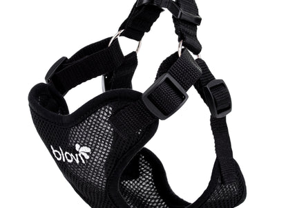 Blovi Air Flow Dog Harness Black L – Lightweight, Breathable, Pressure-Free Design