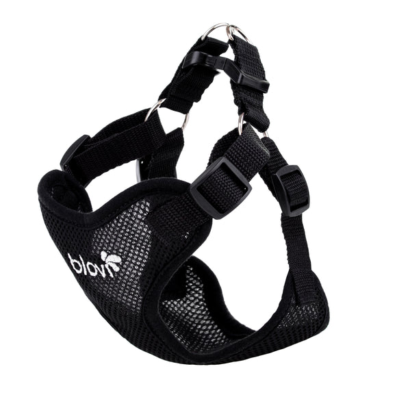 Blovi Air Flow Dog Harness Black L – Lightweight, Breathable, Pressure-Free Design