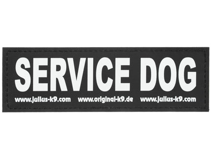 Julius-K9 Service Dog Patch Set – Large Velcro Attachment, 2 Pieces for Harness Customization