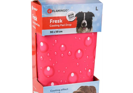 Flamingo Cooling Pad Drop Fuchsia – Large Gel-Infused Cooling Mat, Vibrant Color Design