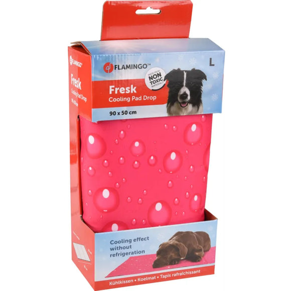 Flamingo Cooling Pad Drop Fuchsia – Large Gel-Infused Cooling Mat, Vibrant Color Design