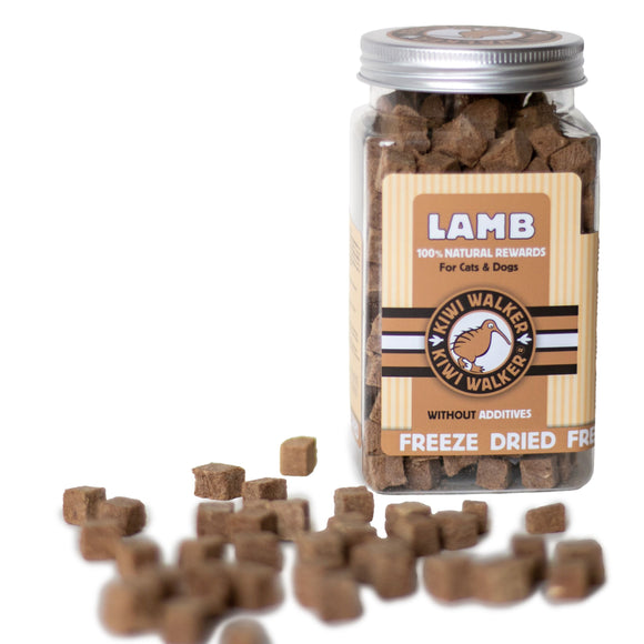 Kiwi Walker Snacks Lamb 90g – 100% Freeze-Dried Natural Lamb Treats, Single Ingredient