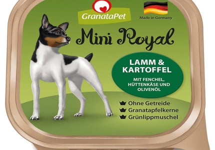 GranataPet Mini Royal Wet Food Set – Grain-Free Assorted Flavors, 6x150g Portions