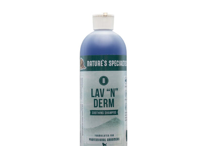 Nature's Specialties Lav-N-Derm Shampoo – Soothing Antibacterial Concentrate, 1:50 Dilution, 473ml