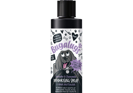 Bugalugs Lavender & Chamomile Deodorising Spray 200ml – Refreshing Coat Mist, Soothes Skin