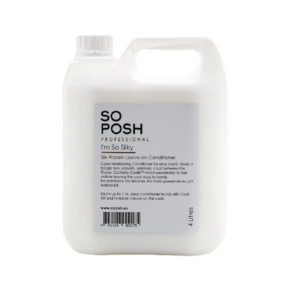 So Posh I'm So Silky Leave-On Conditioner – Moisturizing Detangling Concentrate, 4L Bottle