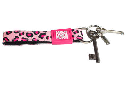 Max&Molly Leopard Pink Key Chain – Stylish Durable Accessory with Secure Clip