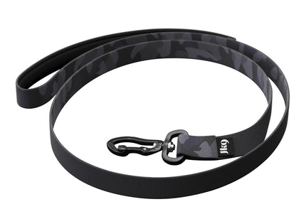 Julius-K9 MoreColor Night Camo Leash – 120cm Tape, Neoprene Handle, Black Camouflage