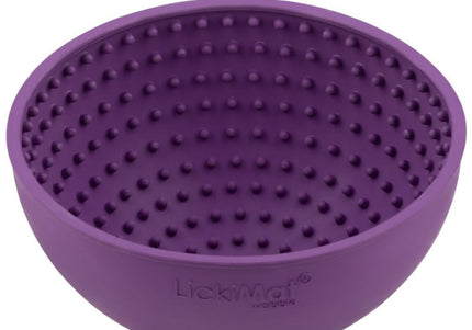 Lickimat Wobble Licking Bowl – Purple Textured Slow-Feed Design, Promotes Calm and Healthy Eating