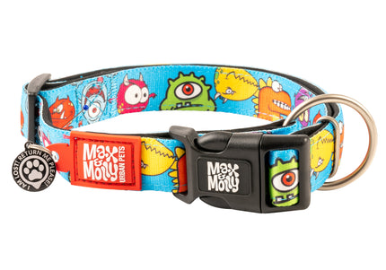 Max&Molly GOTCHA! Smart ID Little Monsters Collar – Medium, Durable with Integrated Smart Tag