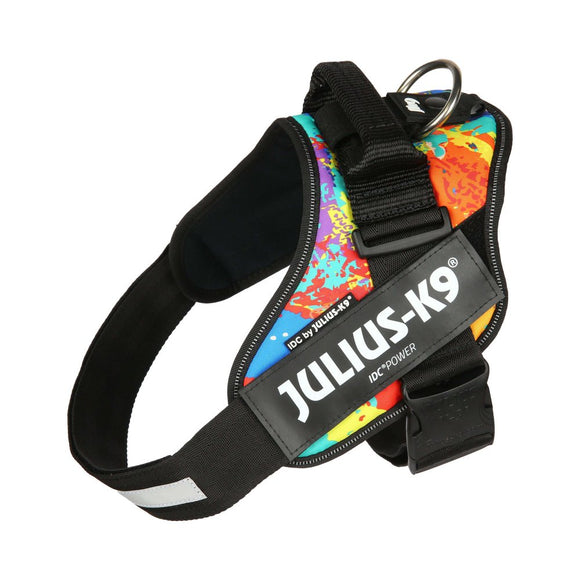 Julius-K9 IDC Powerharness Crazy – High-Quality Adjustable Harness, Vibrant Pattern Design