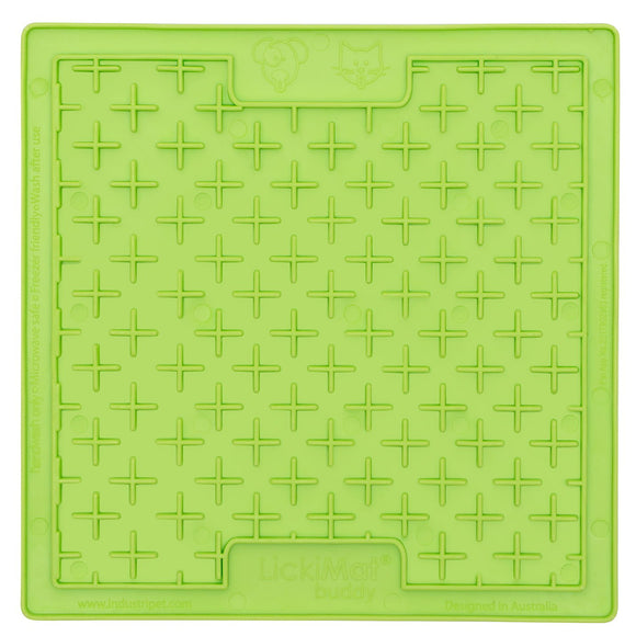 LickiMat Classic Buddy Soft Licking Mat – Cross Pattern, Purple, Calming Enrichment Tool