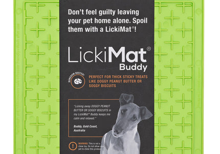 LickiMat Classic Buddy Soft Licking Mat – Cross Pattern, Purple, Calming Enrichment Tool