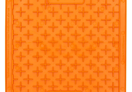 LickiMat Classic Buddy Soft Licking Mat – Cross Pattern, Purple, Calming Enrichment Tool