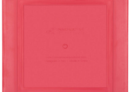 LickiMat Tuff Playdate Hard Licking Mat – Durable Checkered Design, Red Color