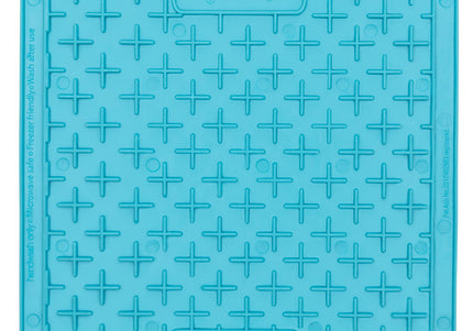 LickiMat Classic Buddy Soft Licking Mat – Cross Pattern, Purple, Calming Enrichment Tool