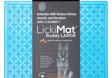 LickiMat Classic Buddy XL Licking Mat – Soft Cross Pattern, Large Size, Orange