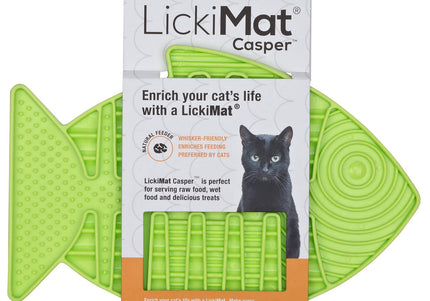LickiMat Classic Casper Licking Mat – Soft Textured Purple Surface, Calming Enrichment Toy
