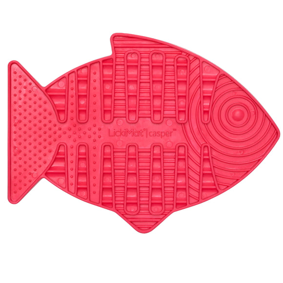 LickiMat Classic Casper Licking Mat – Soft Textured Purple Surface, Calming Enrichment Toy